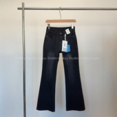 四面弹微喇牛仔小个子黑灰色喇叭裤 显瘦天花板 26春 会buy实拍