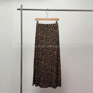 设计松紧腰豹纹半身裙高弹提臀藏肉裙女 早秋大爆款 会buy实拍