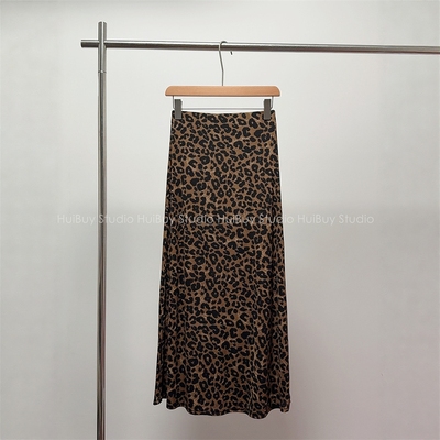 【会buy实拍】早秋大爆款设计松紧腰豹纹半身裙高弹提臀藏肉裙女