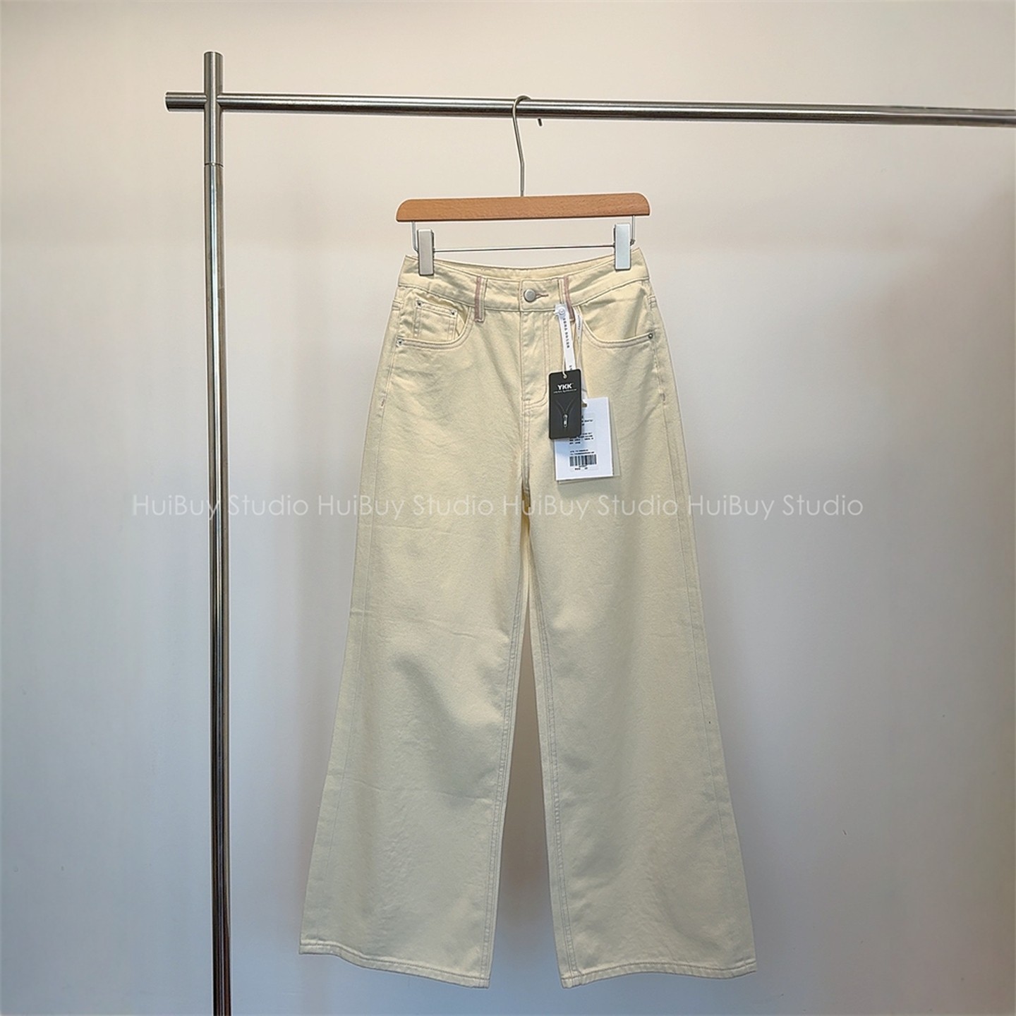 【会buy实拍】怀旧白牛！老钱风直筒裤高腰显瘦阔腿牛仔裤女春新,女装/女士精品,牛仔裤,淘宝优惠券,粉丝福利购,淘宝优惠卷