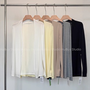 防晒披肩开衫 长袖 慵懒松弛感天丝外搭薄款 女夏上衣 会buy实拍