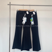 黑色微喇牛仔裤 逆天长腿 莱赛尔环保棉牛仔 四面弹 女 奢簰御用