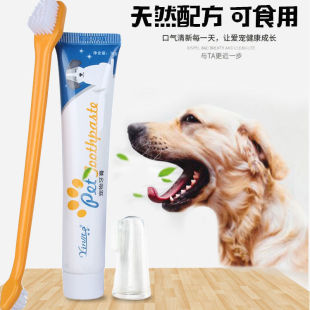 宠物指套牙刷狗狗刷牙用品猫咪泰迪除口臭猫牙齿清洁狗去牙垢牙膏