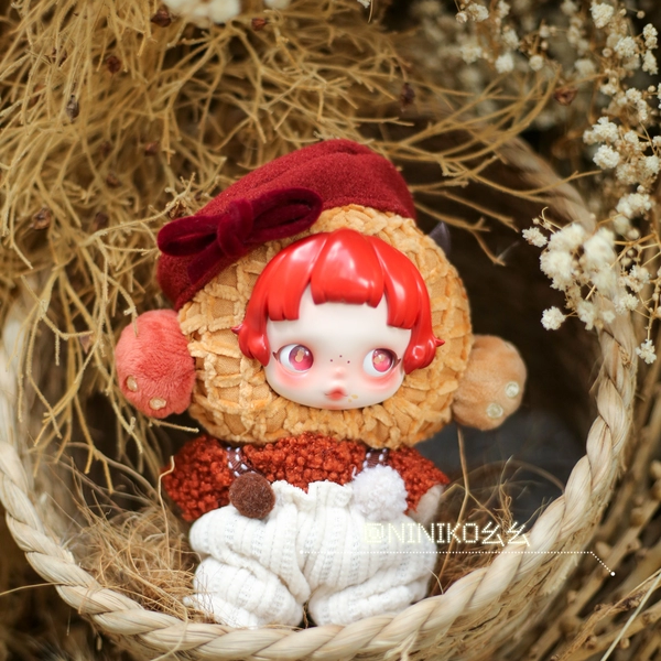｛NINIKO幺幺｝SP好事花生～圣诞新年娃衣贝雷帽背带裤套装不含娃