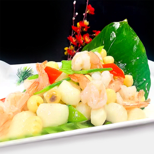 荷塘小炒仁莲子马蹄速冻蔬菜预制菜速冻食品清炒净菜饭店特色食材