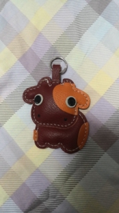可爱小牛挂件 法羊皮挂件 本命年小牛钥匙扣