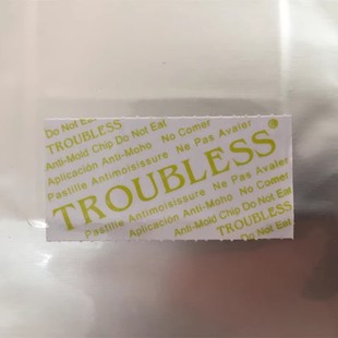 TROUBLESS 2.5*5cm荧光黄霉烦恼防霉贴片 4000片装 材料环保 包邮