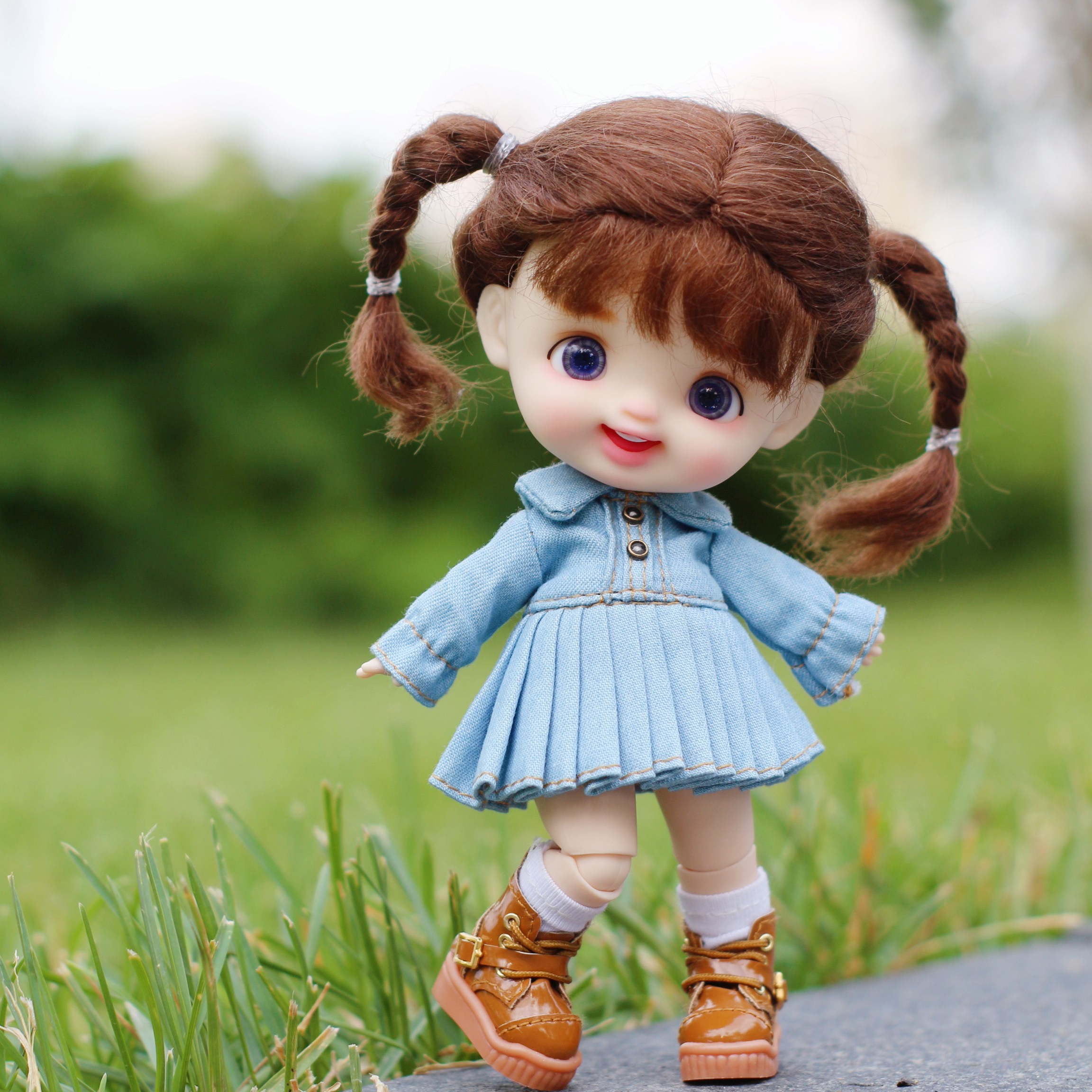 【STODOLL|笑笑】手绘人偶潮玩玩偶娃娃玩具礼物白肌日烧肌手办