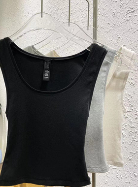 skims无袖吊带卡戴珊同款塑身衣辣妹性感上衣弹力背心女螺纹针织