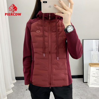 『PIERCDW帕瑞萨』户外立领气绒服女加绒加厚秋冬休闲保暖棉衣男