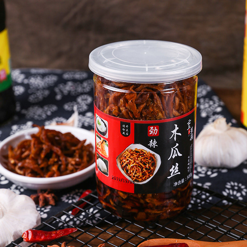木瓜丝干酱菜560g香辣罐装湖南什锦菜 小咸菜好吃的下饭菜开胃菜
