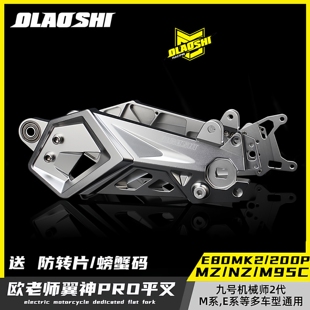 欧老师九号E系翼神平叉九号E80C/E200P/M95C电动车后平叉直上改装