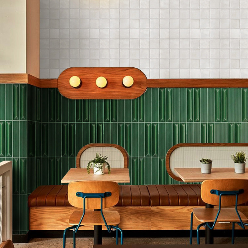 奇遇园 故宫绿异型砖卫生间浴室瓷砖厨房阳台酒吧咖啡厅墙面砖