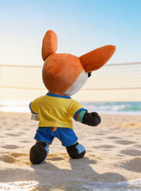 三亚亚沙会特许产品亚亚可站立百变毛绒玩偶