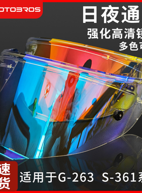 适用于GSB头盔镜片S-361/G-263半盔R50/S30日夜两用防晒