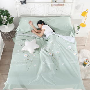 纯棉旅游酒店隔脏睡袋全棉床单被罩枕套一体式 出差旅行专用 便携式