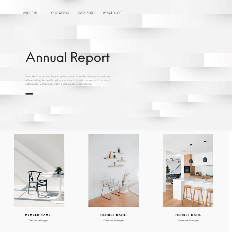 XY273极简PPT模版室内设计灰色大气简约提案家居软装方案总结策划