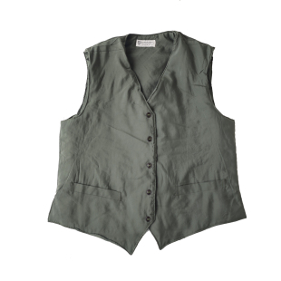 全新老库存棉马甲橄榄色薄款 户外锻炼散步保暖 丝棉背心秋冬季