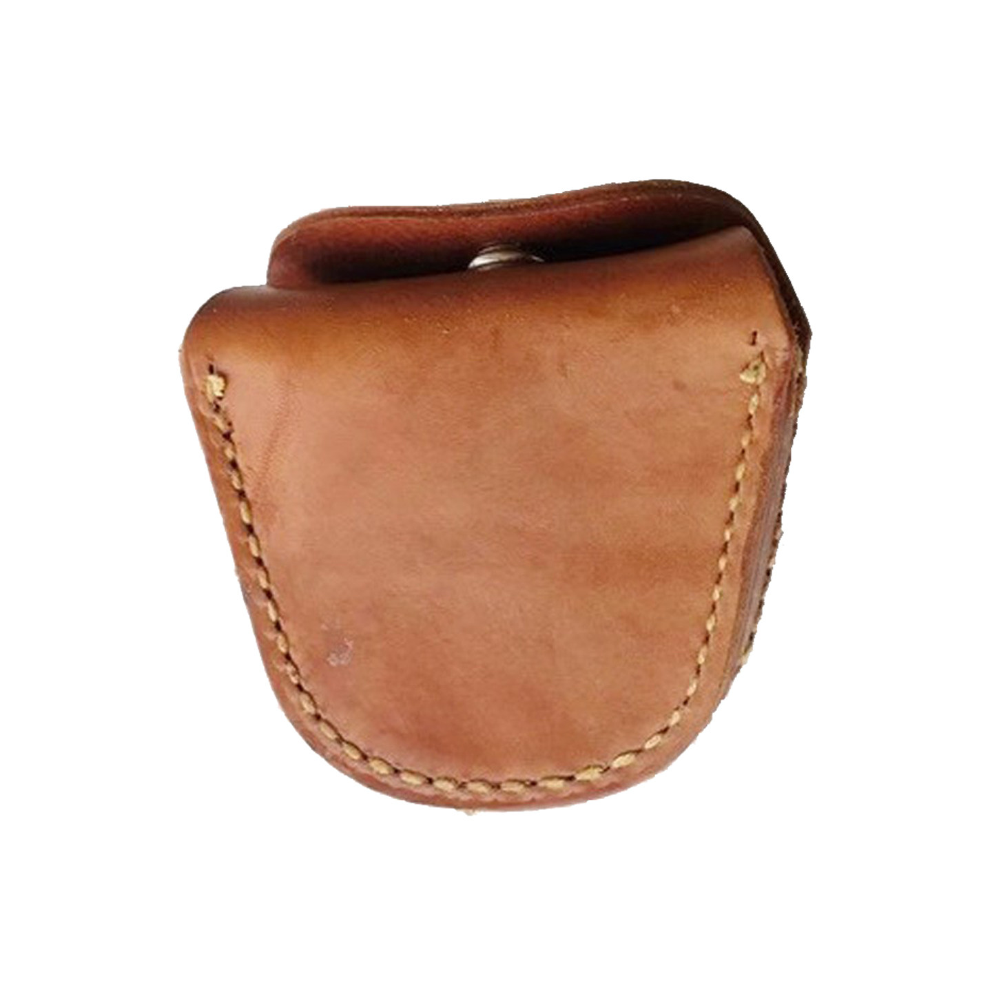 库存59式牛皮风镜盒杂物小包零钱包钥匙包牛皮腰包手工按扣皮盒子