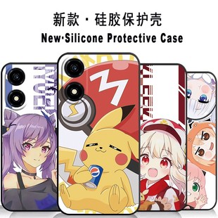 外壳全包卡通磨砂硅胶女创意保护套男可爱防摔新款 荣耀畅玩40c手机壳WDY AN00原神动漫手机套学生软壳二次元