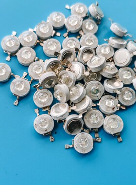 led灯1w发光二极管散热航灯大功率红蓝绿色黄白色电阻遥控灯具用