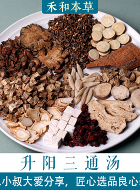 升阳三通汤药材1副量文小叔原方紫丹参柴葛根肉桂禾和本草7付包邮