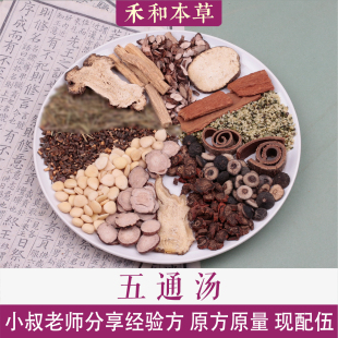五通汤文小叔原方中药材1付量桂枝苦杏仁道地材料禾和本草7付包邮
