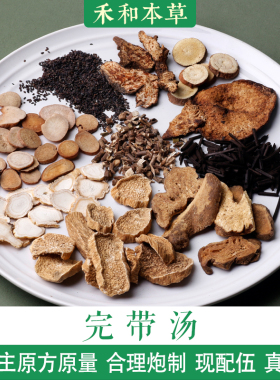 完带汤1付量傅青主中药材白色带下炒山药黑荆芥禾和本草7付包邮