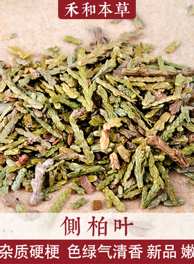 侧柏叶500g药材扁柏叶泡酒新货阴干嫩枝可搭生姜洗头禾和本草包邮