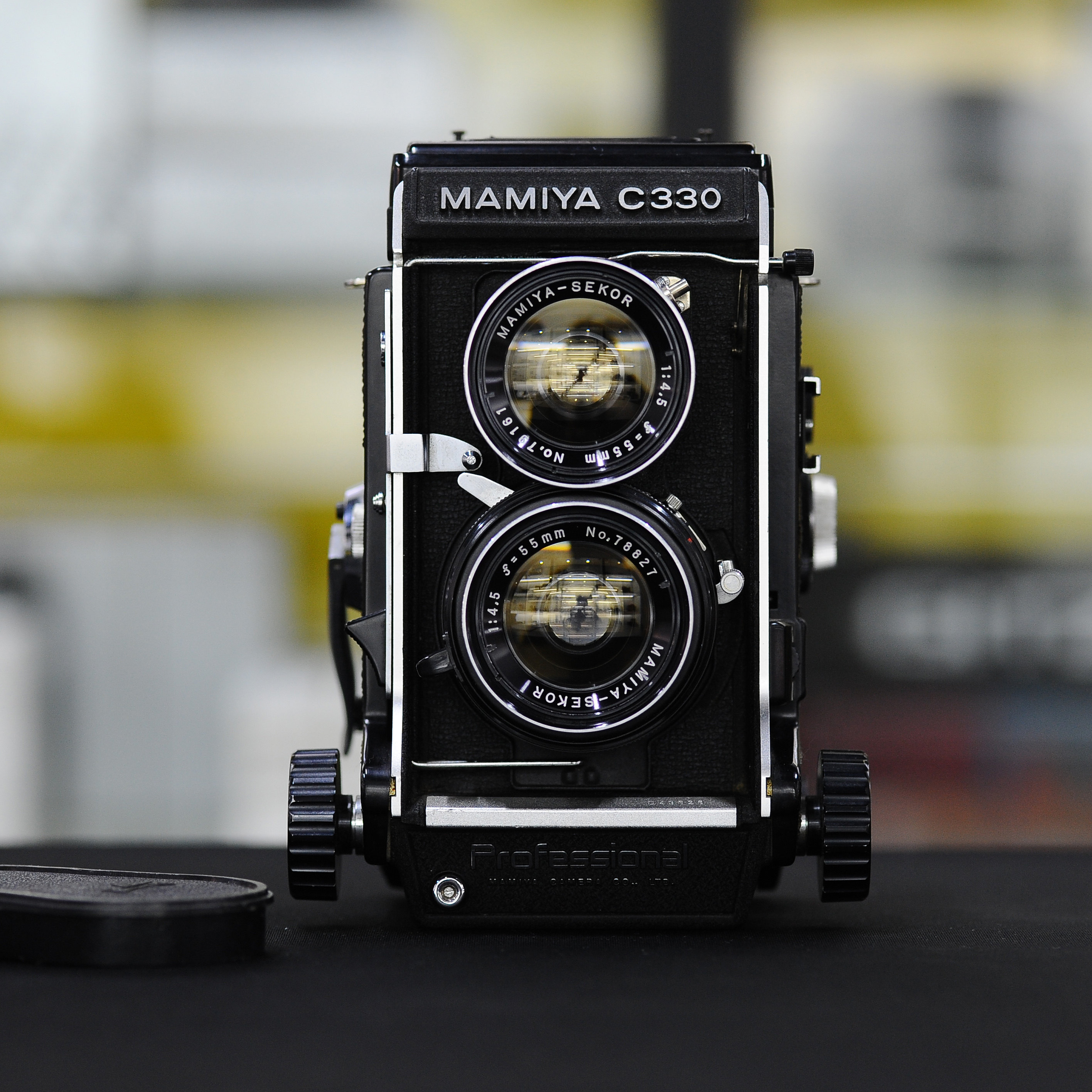 二手玛米亚MAMIYA 120双反C330胶片照相机55/4.5镜头 一物一图