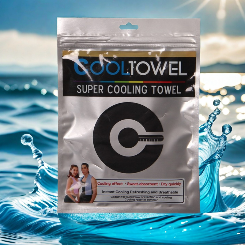cooltowel冷感毛巾包装袋冰巾冰冻毛巾铝箔自封袋3D毛巾袋批发