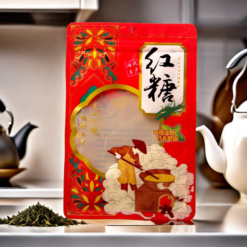 红糖包装袋结婚红糖冰糖白糖自封礼品袋送礼1斤500克红糖拉链袋