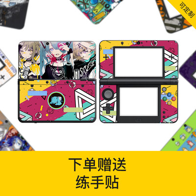 NEW3DS贴纸新小三痛机贴保护壳