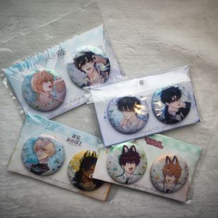 【现货】小蘑菇人鱼陷落说谎的小狗我的国王风吻絮语马口铁徽章