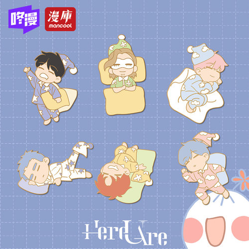 hereuare金属单人d漫画徽章