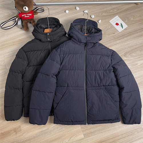 加厚冬季可脱卸连帽棉服外套