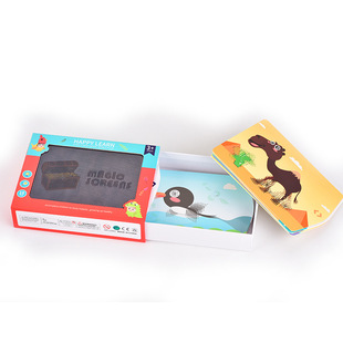 儿童益智3D动画魔盒 会动的卡片光栅拼图 动物认知婴幼儿早教玩具