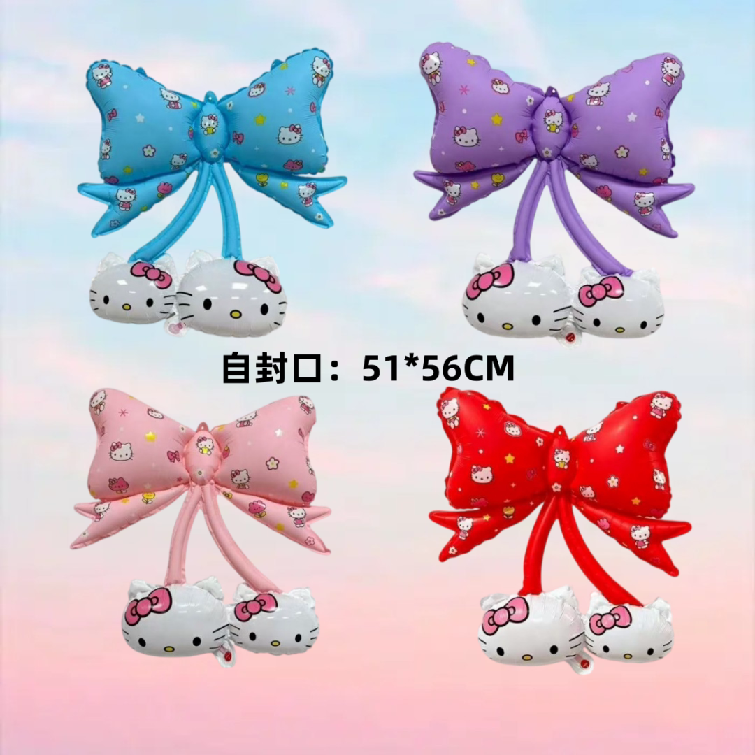 HelloKitty蝴蝶结生日派对气球图片