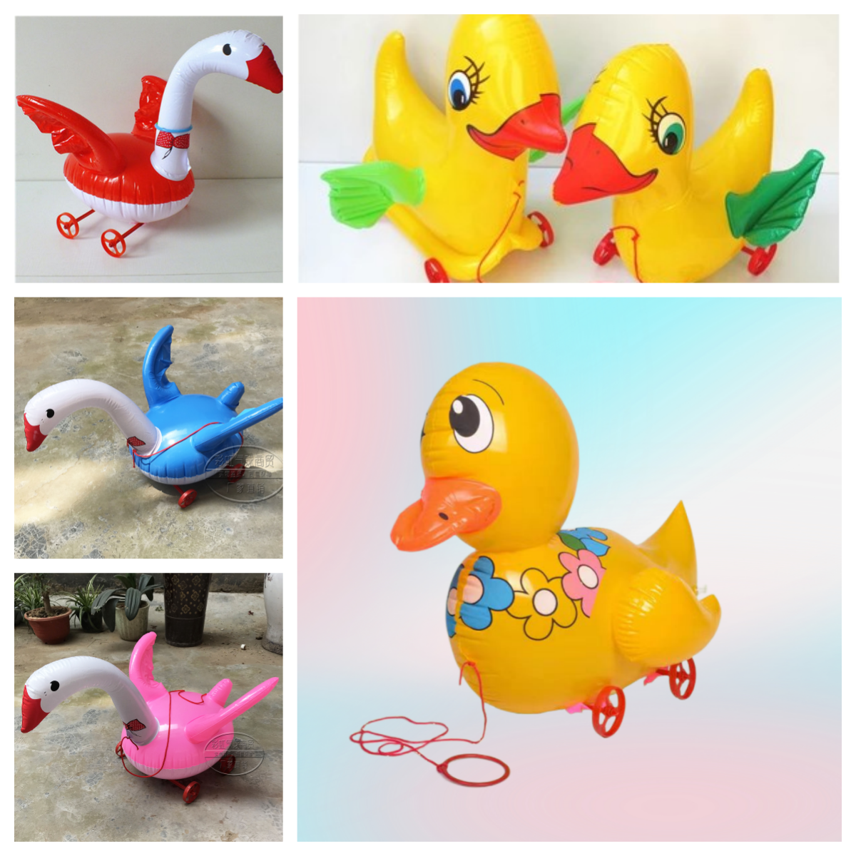 拉线气球儿童卡通地摊货充气玩具儿童玩具夏季PVC动物拉车,节庆用品/礼品,气球,淘宝优惠券,粉丝福利购,淘宝优惠卷