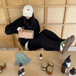 Happy Prescription 快乐药方 男女同款复古刺绣弯檐棒球帽