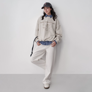 Prescription快乐药方 Happy 宽松廓形圆领卫衣 博主推荐