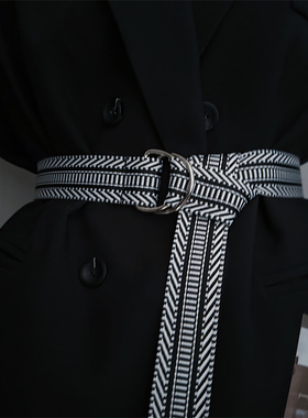 个性帆布腰带女欧美风嘻哈街头ins百搭配连衣裙裤子时尚装饰皮带