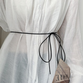 毛衣细腰绳束腰蝴蝶结装 配裙子衬衫 饰 打结绳子腰带女百搭时尚 新款