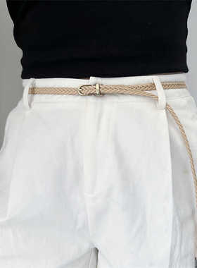 腰带女细款时尚潮流小众配饰收腰百搭夏季小皮带装饰牛仔裤连衣裙