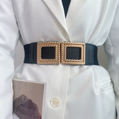 饰百搭 ins风收腰松紧皮带装 韩版 腰带女气质弹力配连衣裙腰封时尚