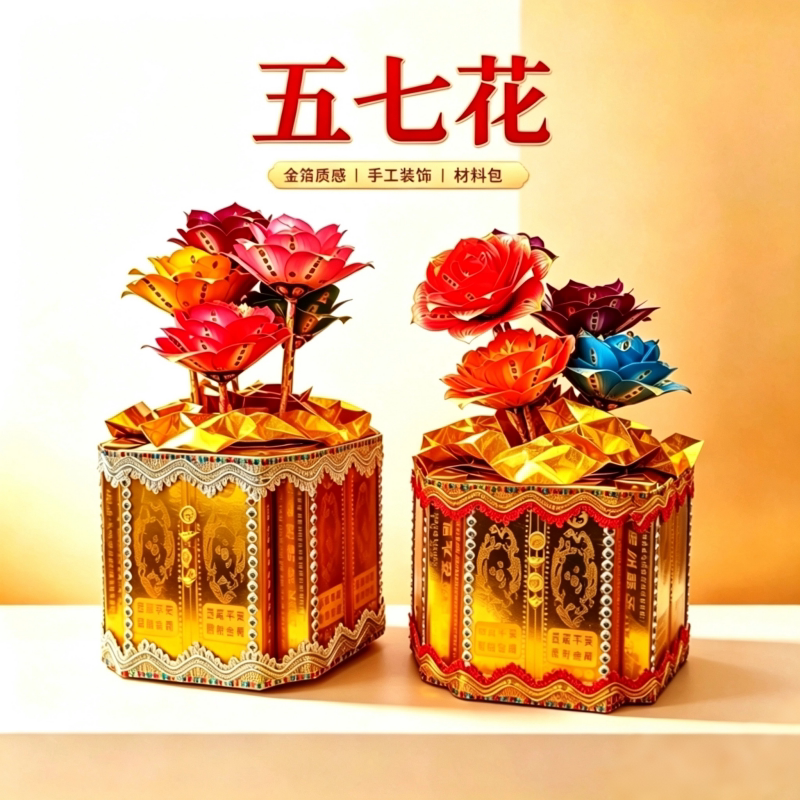 五七女儿花材料包工具自备