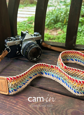 cam-in编织时尚减压相机背带单反微单肩带适用于徕卡索尼富士XT50