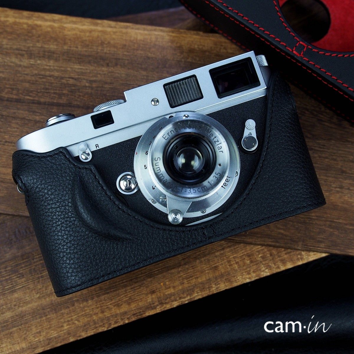 cam-in Leica徕卡M6M7MP相机皮套保护套 M2M3M4-P底座半套相机包