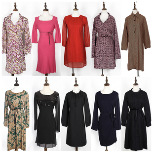 春秋装孤品复古古着vintage浅色系花朵条纹图案百褶短款连衣裙