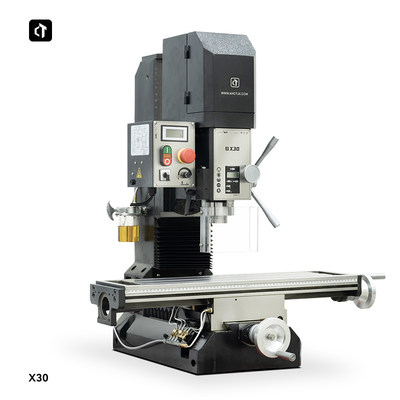 呲铁X30三轴滚珠丝杆钻铣床小型加工中心光机教学机可改数控铣床